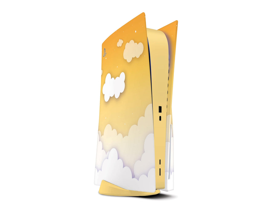 Sticky Bunny Shop Playstation 5 Yellow Clouds In The Sky PS5 Skin