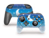 Blue Lunar Sky Nintendo Switch Pro Controller Skin