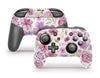 Sticky Bunny Shop Pro Controller Watercolor Flowers Nintendo Switch Pro Controller Skin