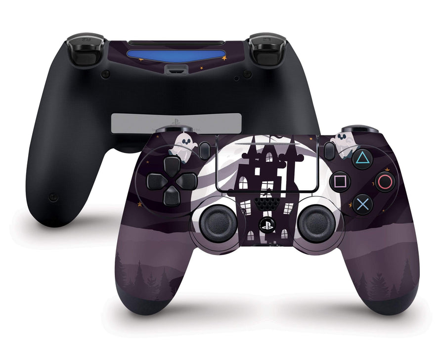 Sticky Bunny Shop PS4 Controller Spooky Ghosts Moon Edition PS4 Controller Skin
