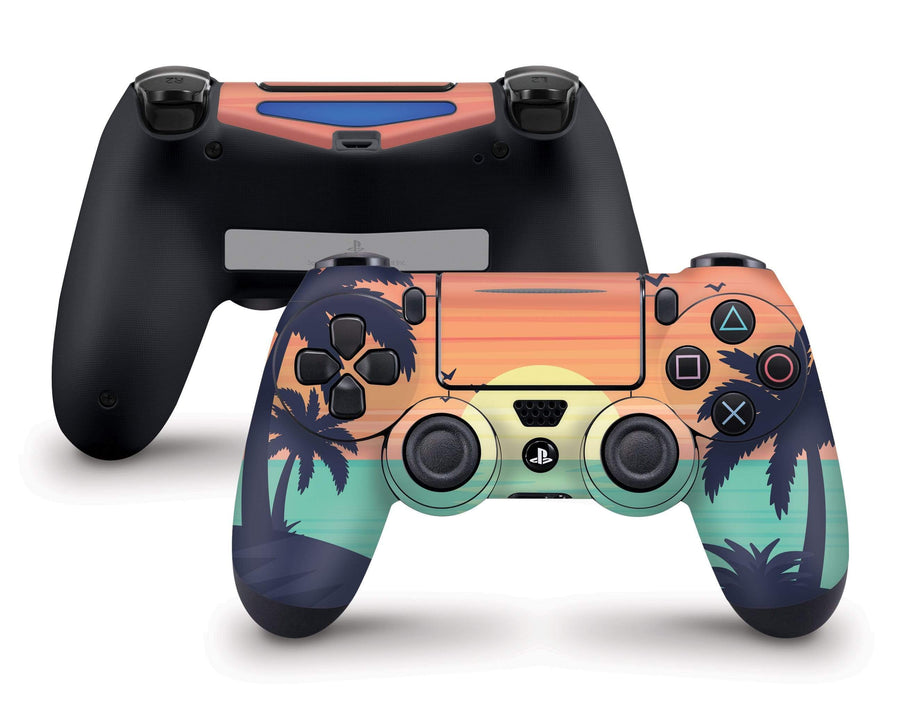 Sticky Bunny Shop PS4 Controller Sunset Beach PS4 Controller Skin