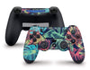 Sticky Bunny Shop PS4 Controller Tropical Leaves Neon PS4 Controller Skin