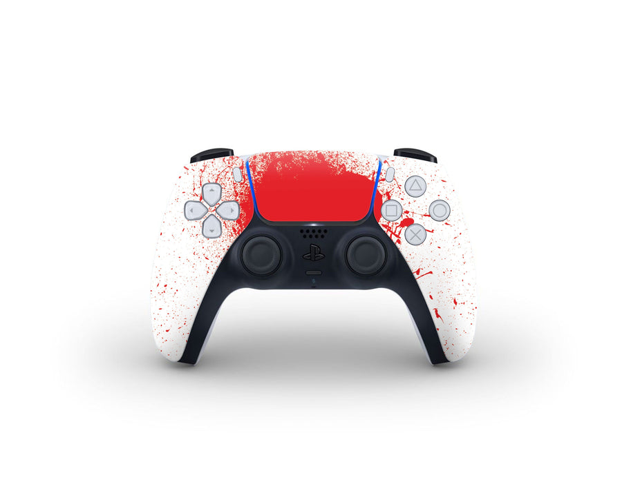 Sticky Bunny Shop PS5 Controller Blood Spatter PS5 Controller Skin
