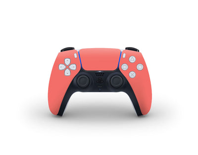 Sticky Bunny Shop PS5 Controller Coral Classic Solid Color PS5 Controller Skin | Choose Your Color