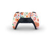 Sticky Bunny Shop PS5 Controller Orange Watercolor Flowers PS5 Controller Skin
