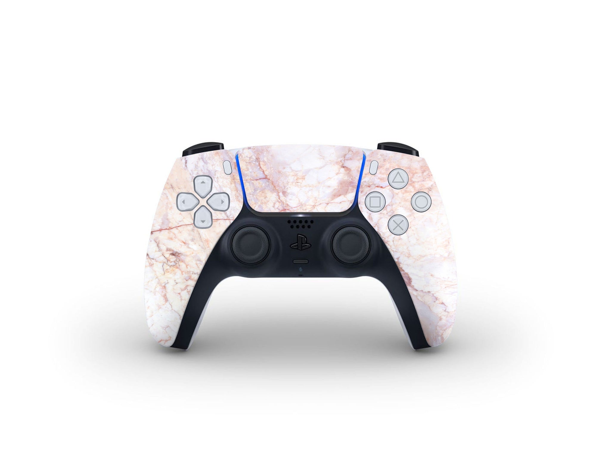 Ethereal Blue Gold Marble PS5 Skin