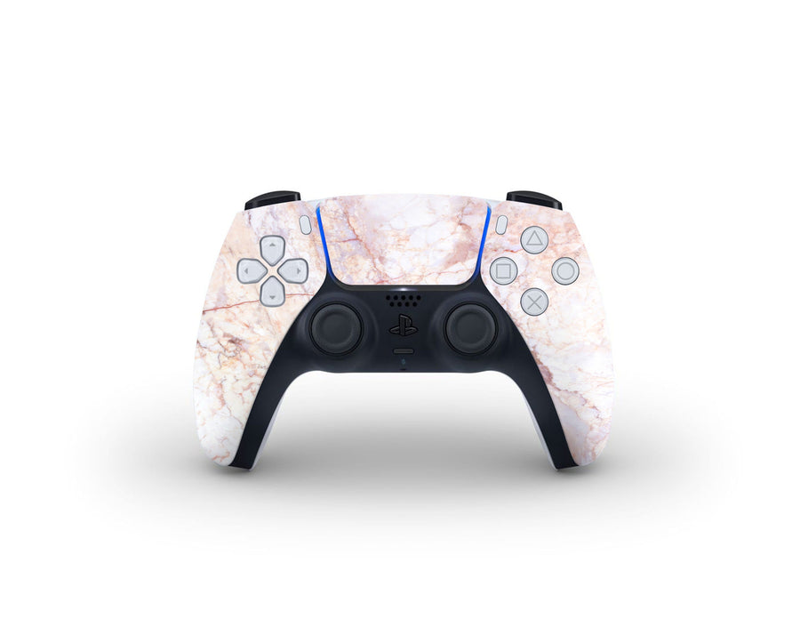 Sticky Bunny Shop PS5 Controller Rose Gold Marble PS5 Controller Skin