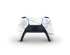 Sticky Bunny Shop PS5 Controller White Marble PS5 Controller Skin