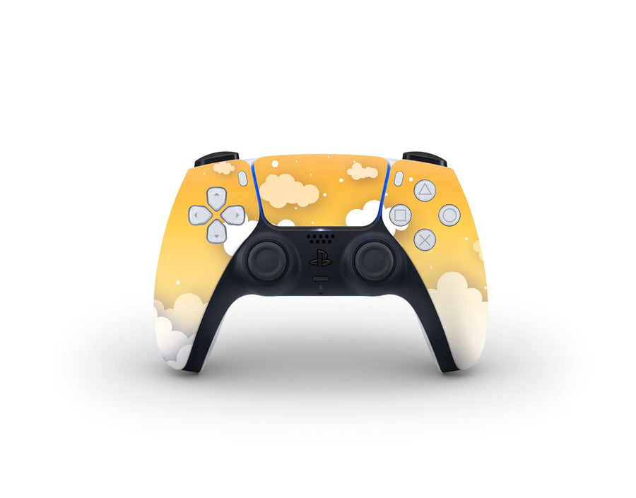 Sticky Bunny Shop PS5 Controller Yellow Clouds In The Sky PS5 Controller Skin