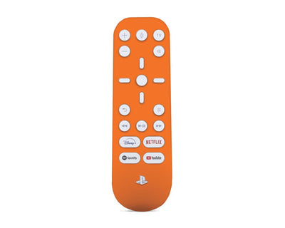 Sticky Bunny Shop PS5 Media Remote Orange Classic Solid Color PS5 Media Remote Skin | Choose Your Color