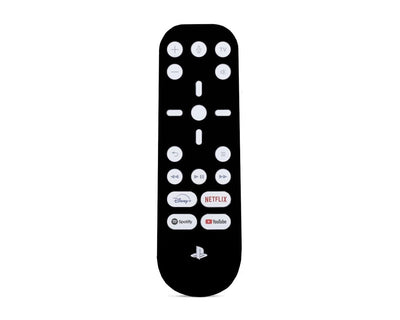 Sticky Bunny Shop PS5 Media Remote Pure Black Classic Solid Color PS5 Media Remote Skin | Choose Your Color