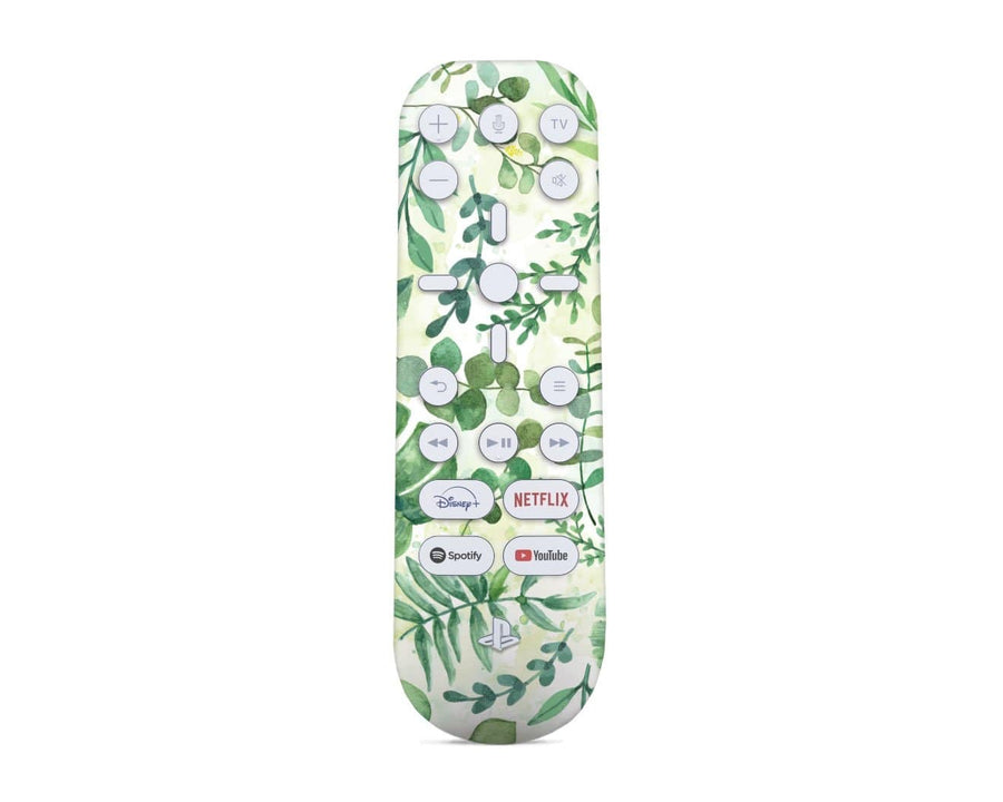 Sticky Bunny Shop PS5 Media Remote Watercolor Leaves PS5 Media Remote Skin