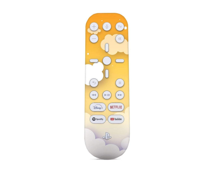 Sticky Bunny Shop PS5 Media Remote Yellow Clouds In The Sky PS5 Media Remote Skin