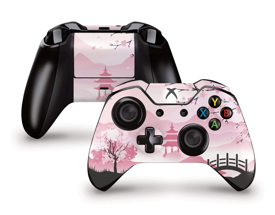 Pink Sakura Xbox One Controller Skin
