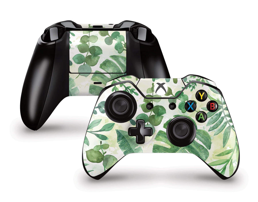 Watercolor Leaves Xbox One Controller Skin