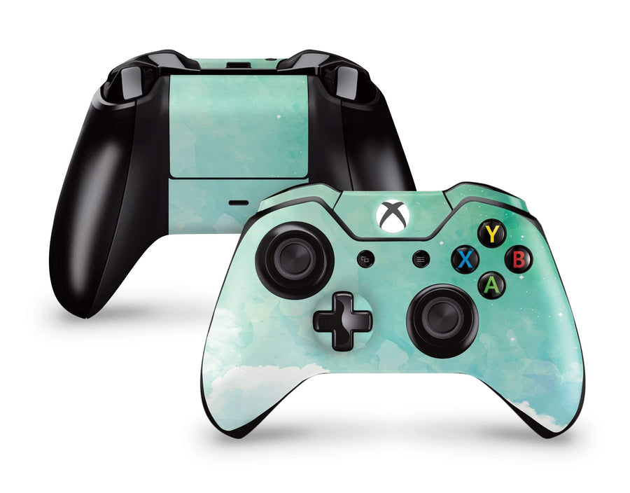 Sticky Bunny Shop Xbox Controller Xbox One Green Sky Clouds Xbox Controller Skin