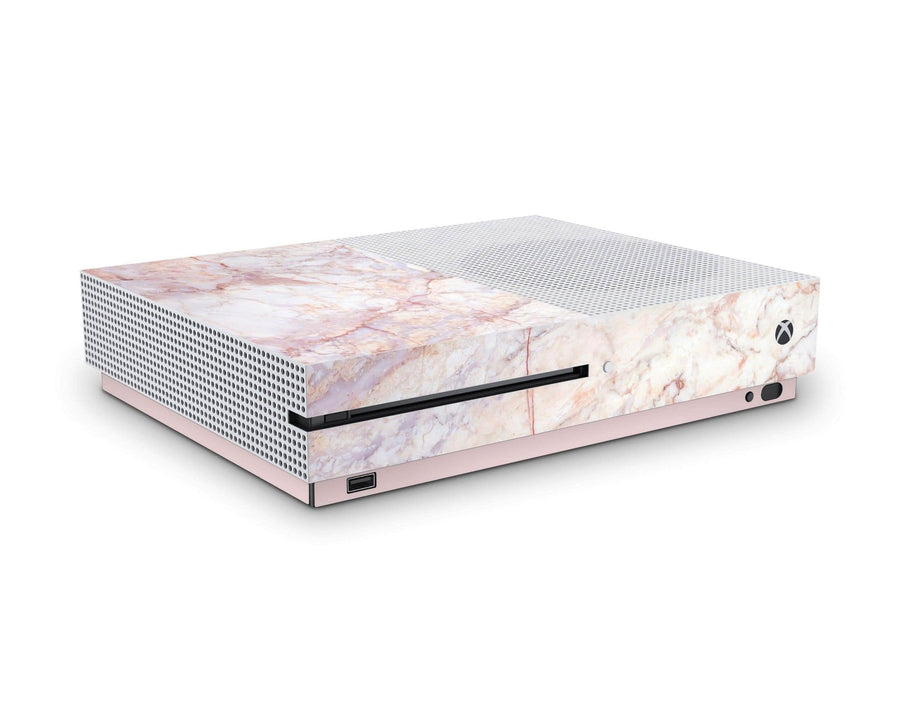 Sticky Bunny Shop Xbox One S Rose Gold Marble Xbox One S Skin