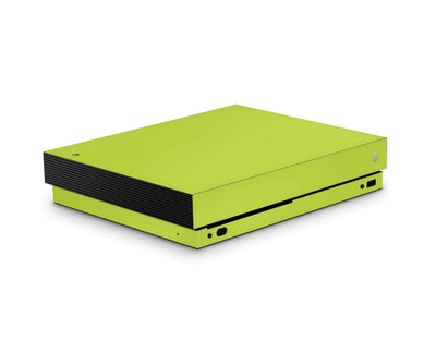 Sticky Bunny Shop Xbox One X Bright Green Classic Solid Color Xbox One X Skin | Choose Your Color