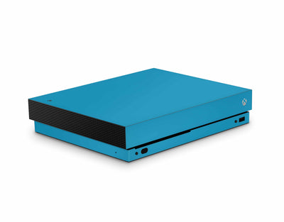Sticky Bunny Shop Xbox One X Deep Sky Blue Classic Solid Color Xbox One X Skin | Choose Your Color