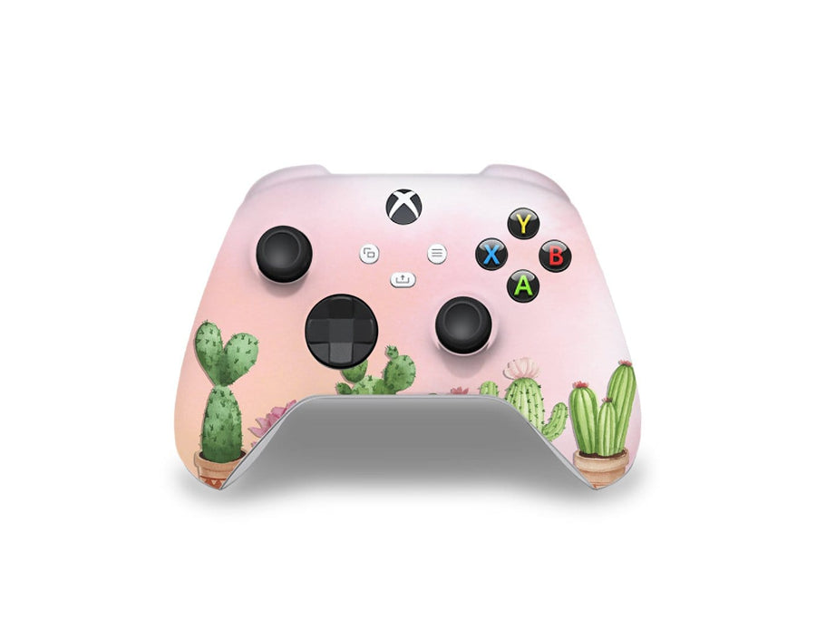 Sticky Bunny Shop Xbox Series Controller Watercolor Cactus Xbox Series Controller Skin