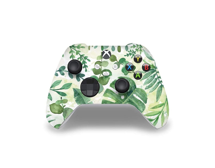 Sticky Bunny Shop Xbox Series Controller Watercolor Leaves Xbox Series Controller Skin