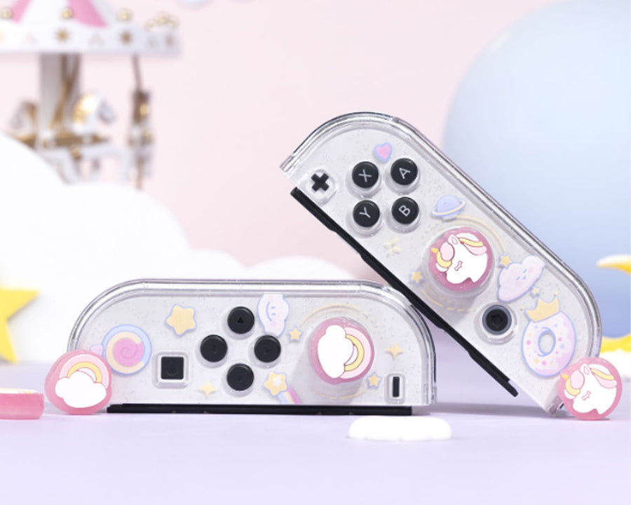 Unicorn and Rainbow Thumb Grips - Switch, Switch OLED, Switch Lite